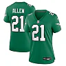 Zennovawear Eric Allen Philadelphia Eagles Women's Alternate Game Jersey - Kelly Green