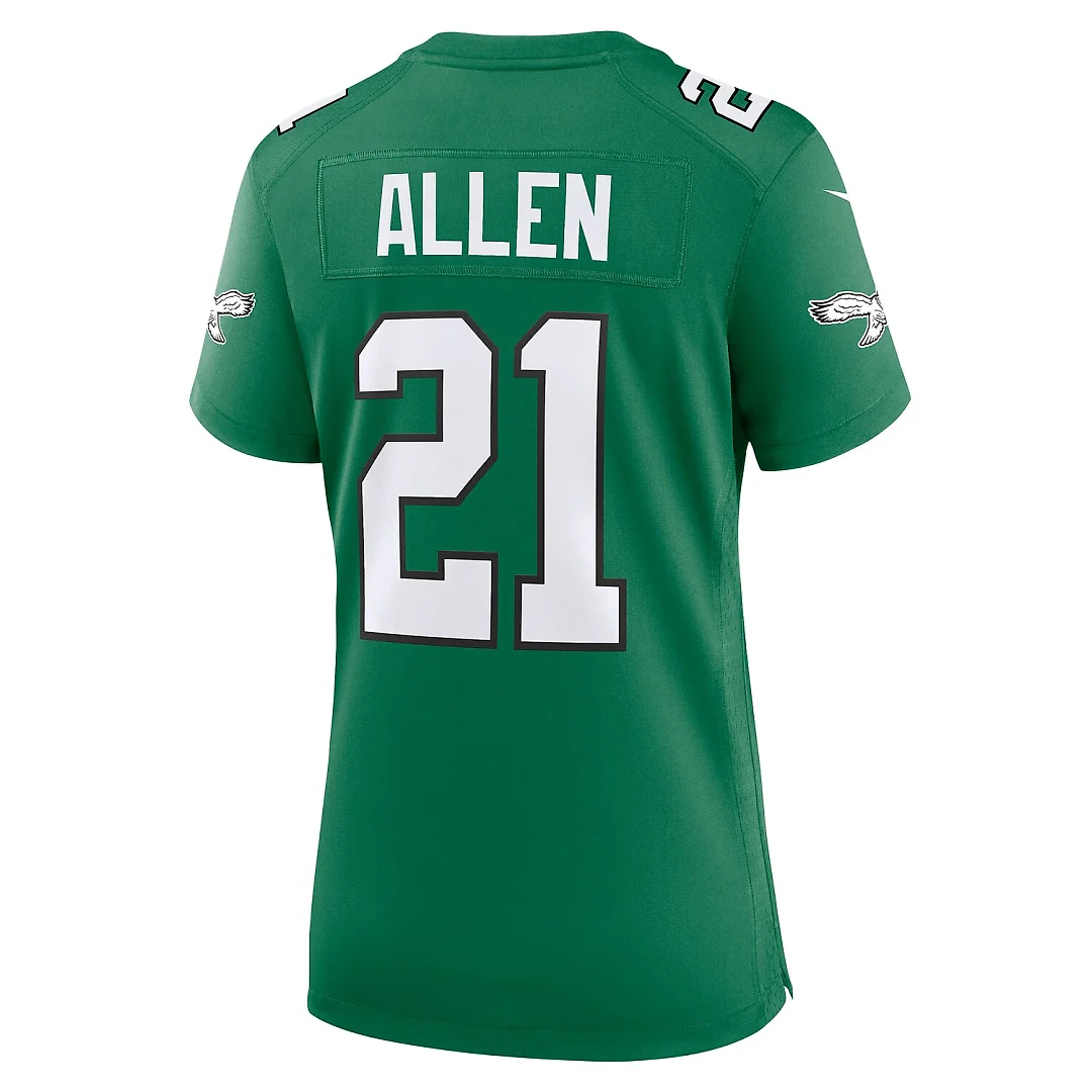 Zennovawear Eric Allen Philadelphia Eagles Women's Alternate Game Jersey - Kelly Green