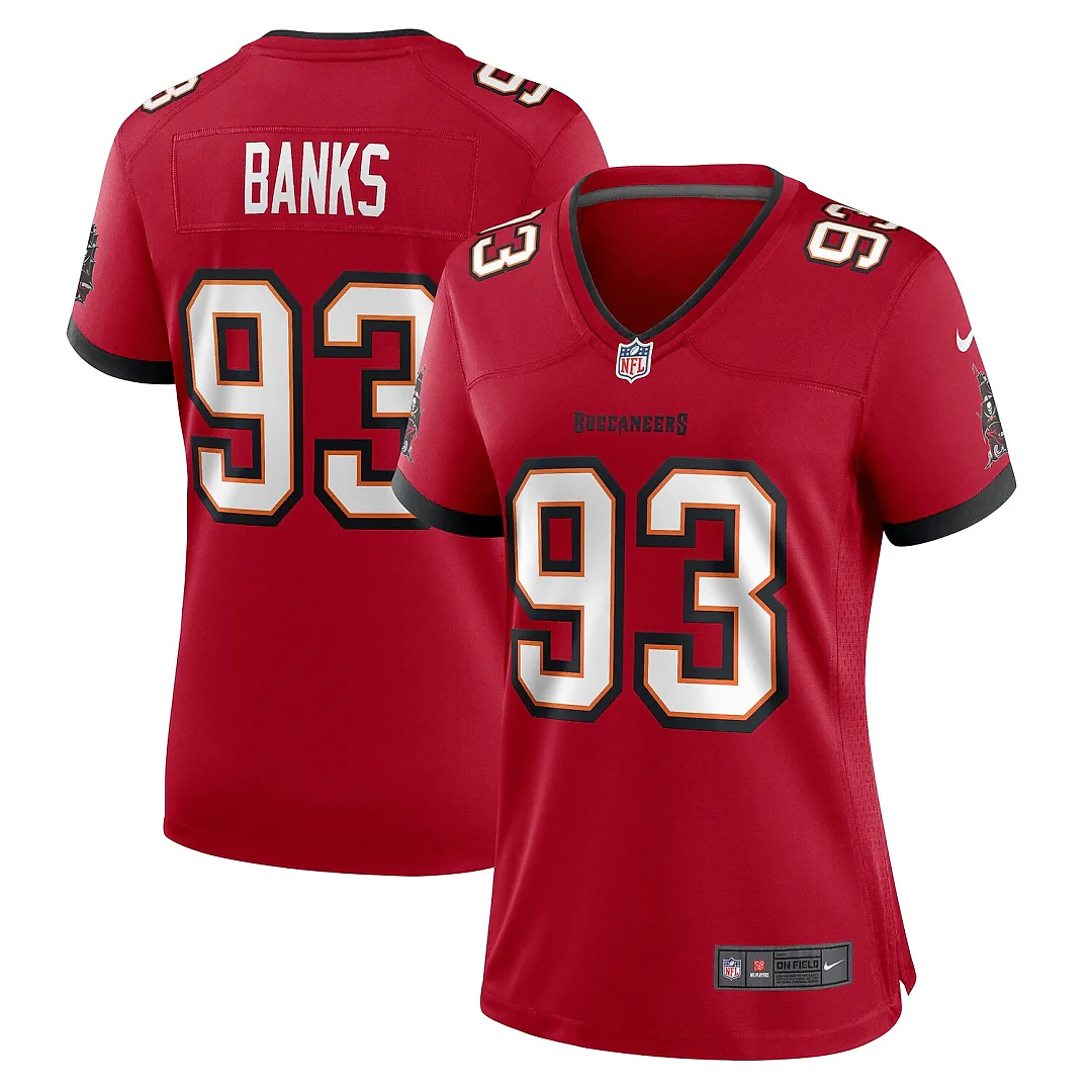 Zennovawear Eric Banks Tampa Bay Buccaneers Women's Game Jersey - Red