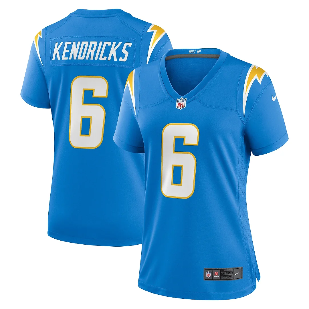 Zennovawear Eric Kendricks Los Angeles Chargers Women's Game Player Jersey - Powder Blue
