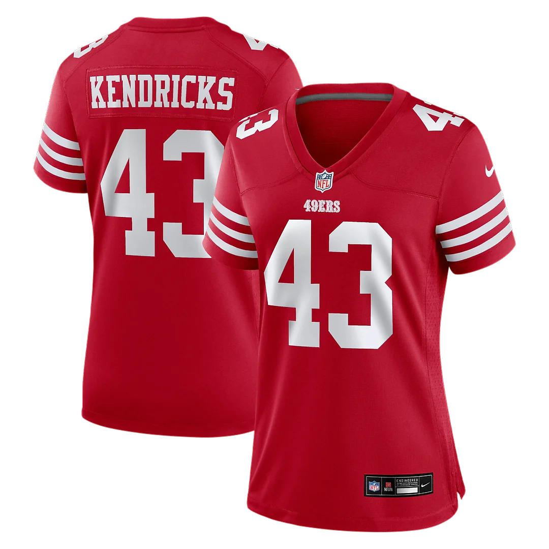 Zennovawear Eric Kendricks San Francisco 49ers Women's Game Jersey - Scarlet