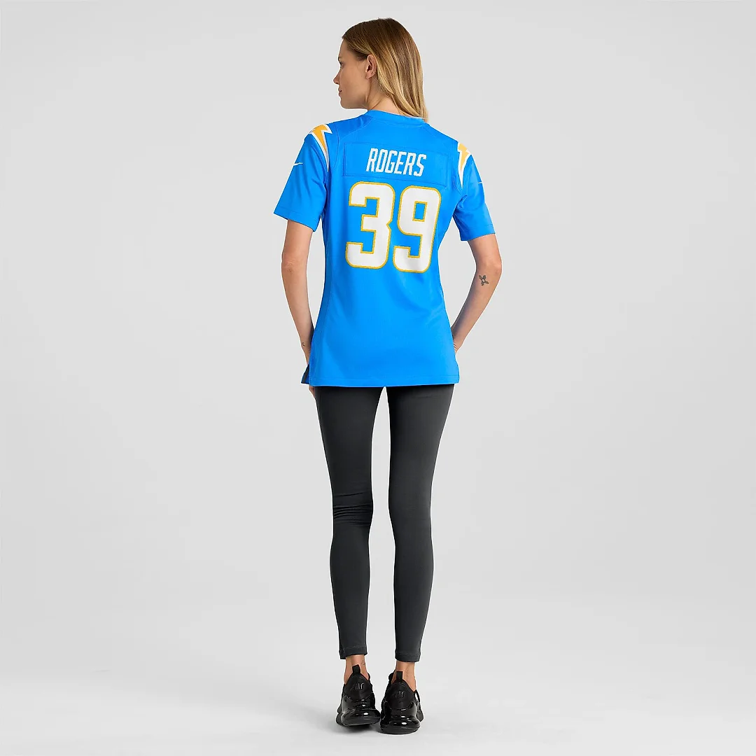 Zennovawear Eric Rogers Los Angeles Chargers Women's Team Game Jersey - Powder Blue