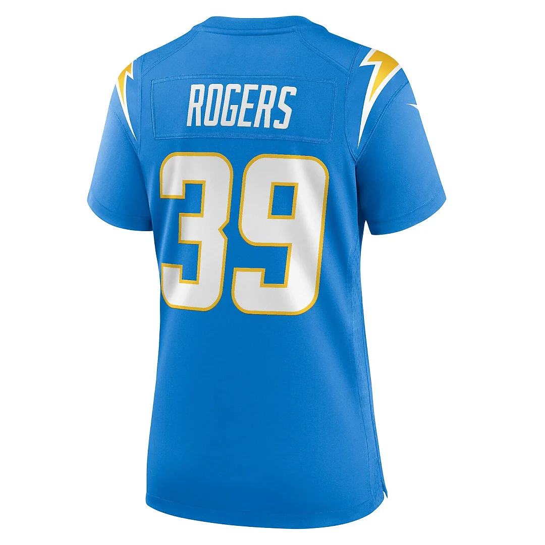 Zennovawear Eric Rogers Los Angeles Chargers Women's Team Game Jersey - Powder Blue