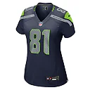 Zennovawear Eric Saubert Seattle Seahawks Women's Team Game Jersey - College Navy
