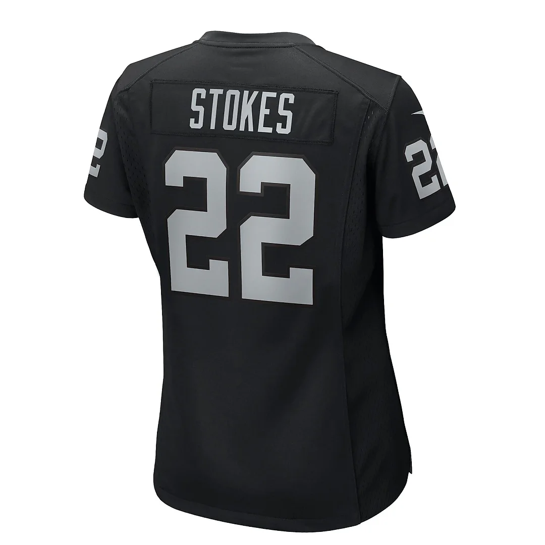 Zennovawear Eric Stokes Las Vegas Raiders Women's Team Game Jersey - Black