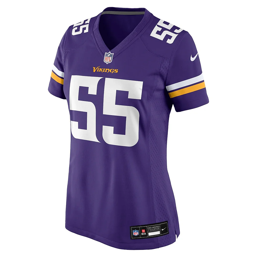 Zennovawear Eric Wilson Minnesota Vikings Women's Team Game Jersey - Purple