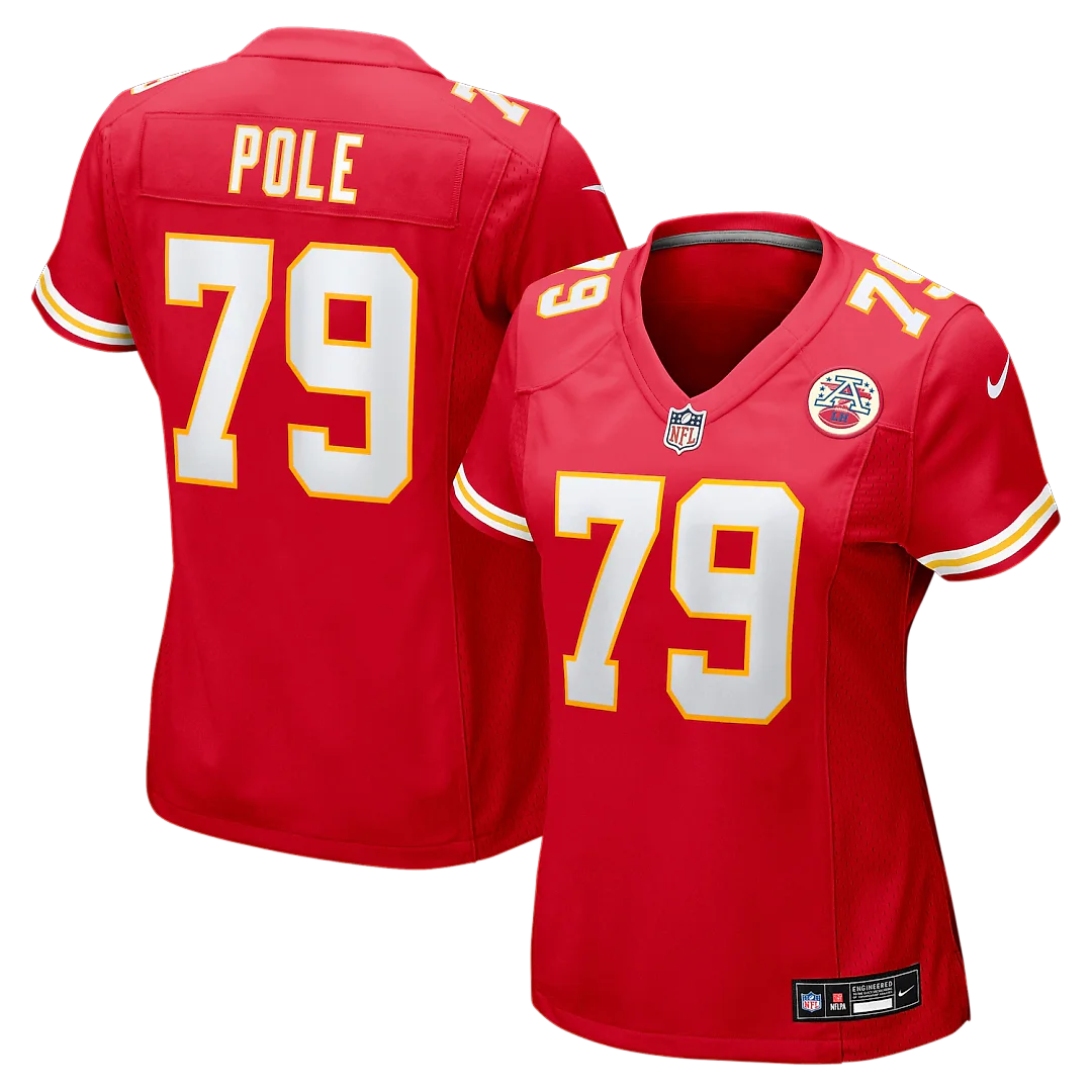 Zennovawear Esa Pole Kansas City Chiefs Women's Team Game Jersey - Red