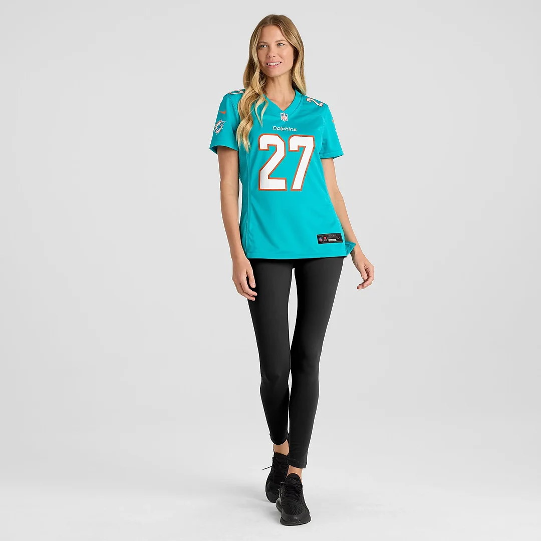 Zennovawear Ethan Bonner Miami Dolphins Women's Game Jersey - Aqua