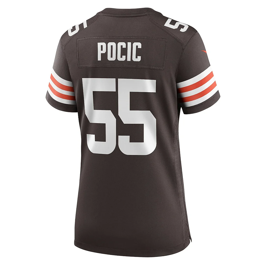 Zennovawear Ethan Pocic Cleveland Browns Women's Game Jersey - Brown