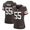 Zennovawear Ethan Pocic Cleveland Browns Women's Game Jersey - Brown
