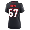 Zennovawear Evan Brown Houston Texans Women's Team Game Jersey - Navy