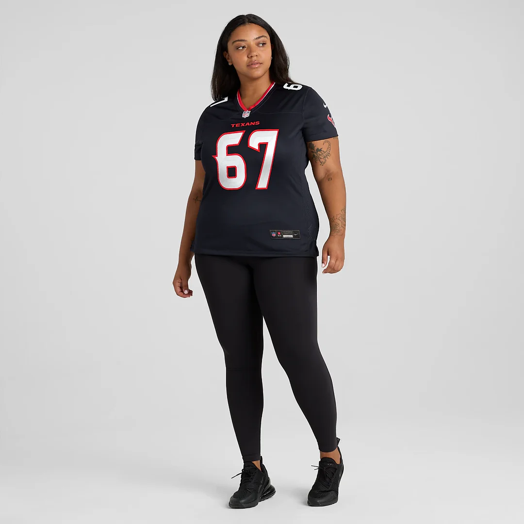 Zennovawear Evan Brown Houston Texans Women's Team Game Jersey - Navy