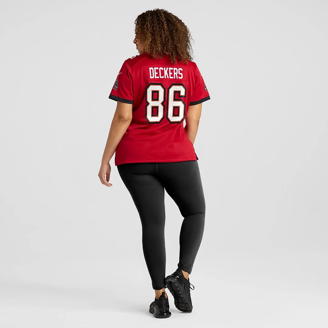 Zennovawear Evan Deckers Tampa Bay Buccaneers Women's Team Game Jersey - Red