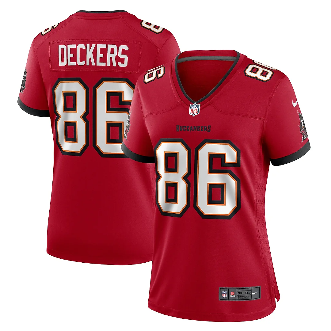 Zennovawear Evan Deckers Tampa Bay Buccaneers Women's Team Game Jersey - Red