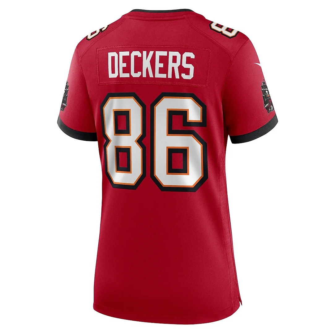 Zennovawear Evan Deckers Tampa Bay Buccaneers Women's Team Game Jersey - Red