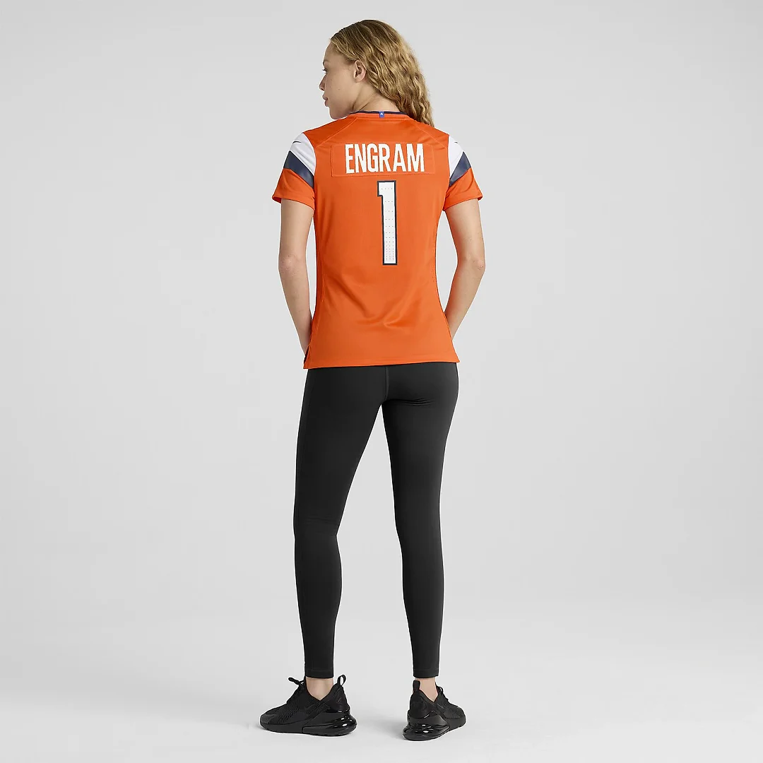Zennovawear Evan Engram Denver Broncos Women's Team Game Jersey - Orange