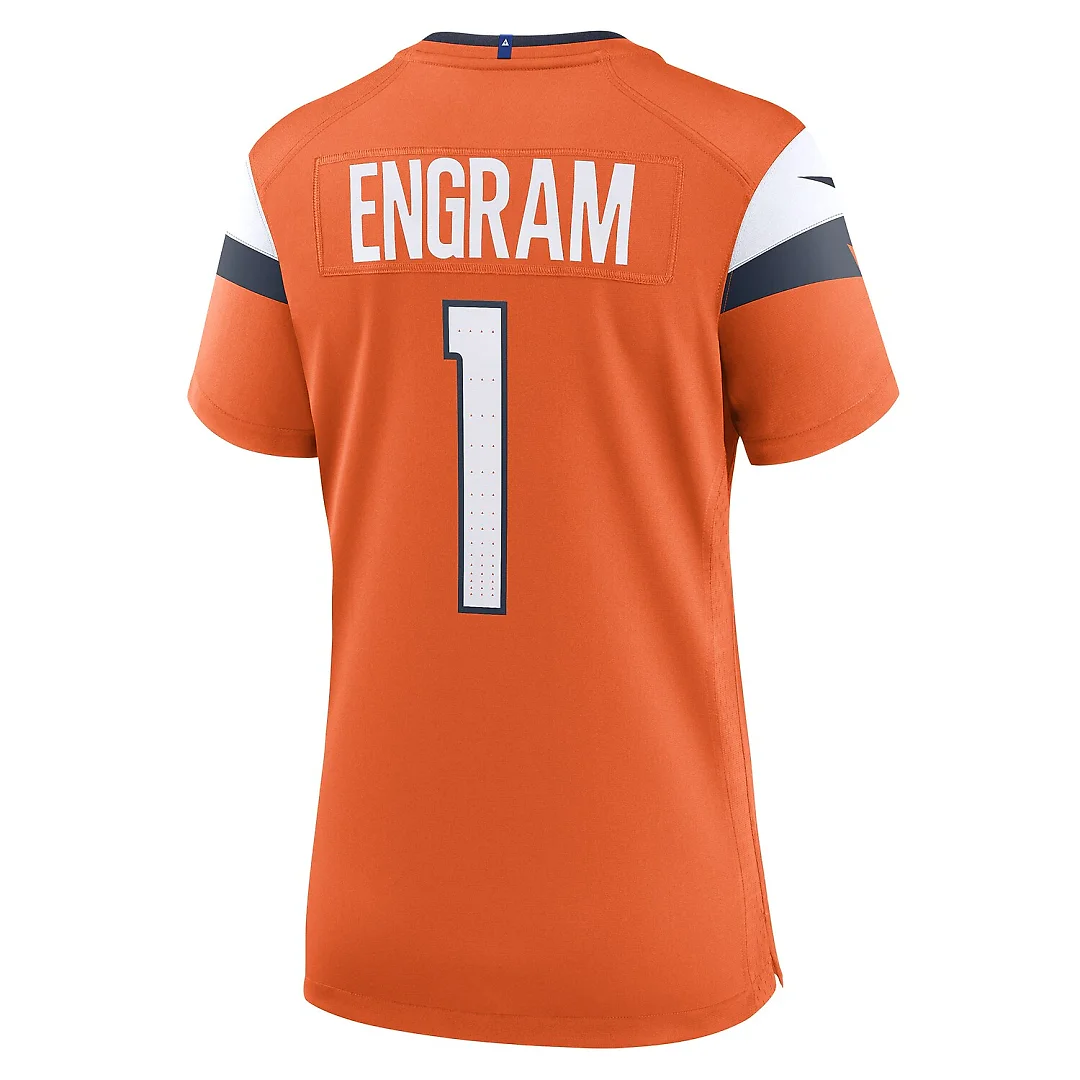 Zennovawear Evan Engram Denver Broncos Women's Team Game Jersey - Orange