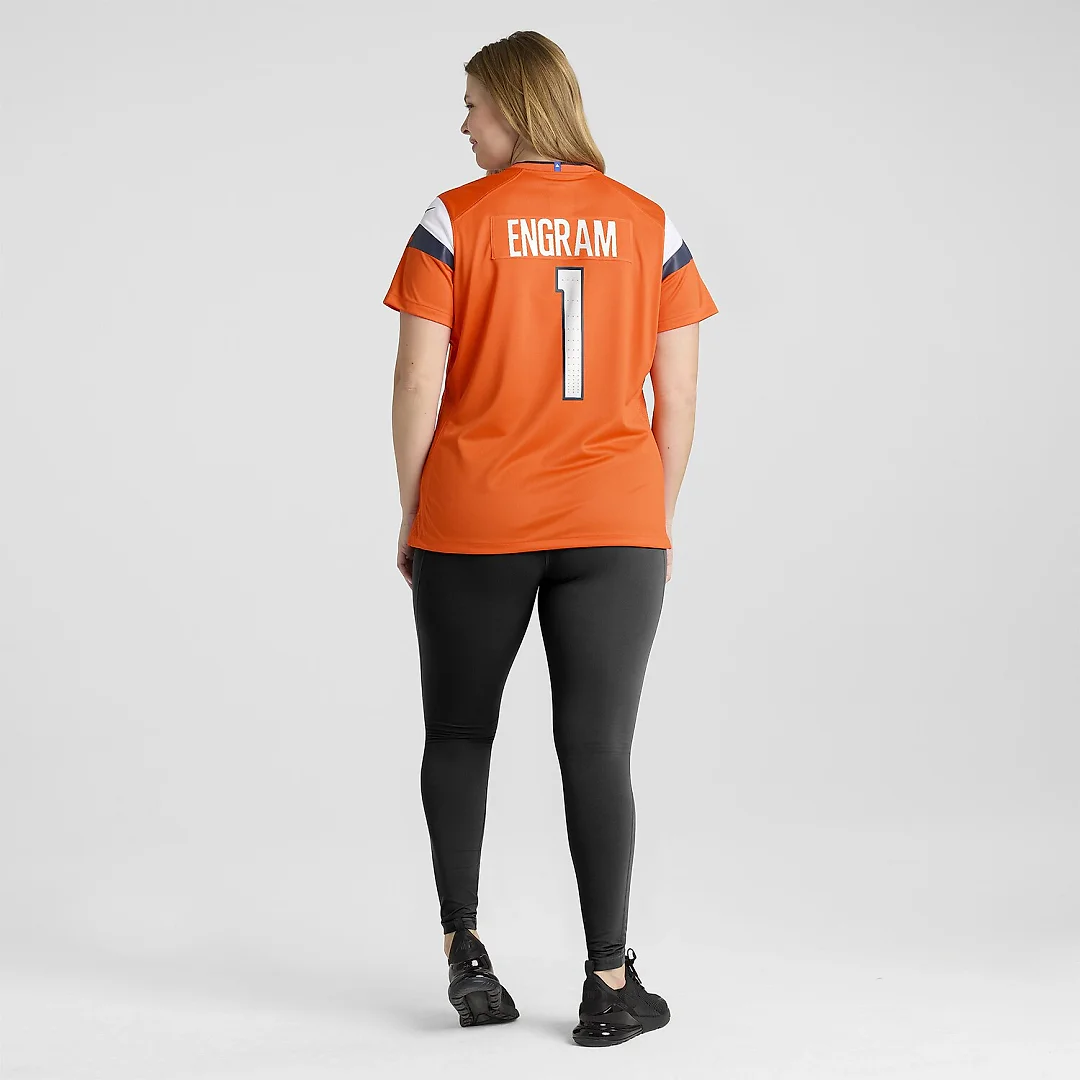 Zennovawear Evan Engram Denver Broncos Women's Team Game Jersey - Orange