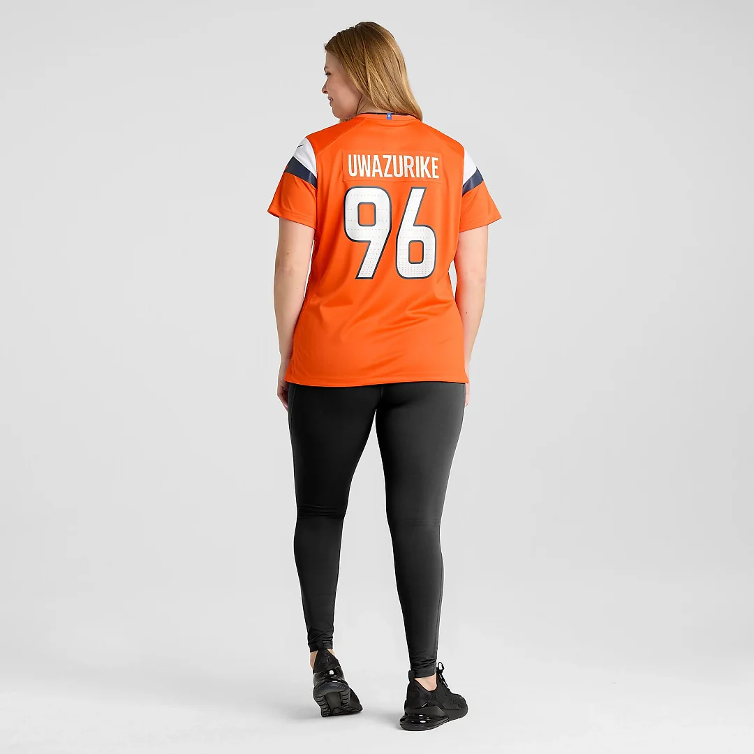 Zennovawear Eyioma Uwazurike Denver Broncos Women's Team Game Jersey - Orange