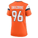 Zennovawear Eyioma Uwazurike Denver Broncos Women's Team Game Jersey - Orange