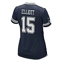 Zennovawear Ezekiel Elliott Dallas Cowboys Women's Game Jersey - Navy