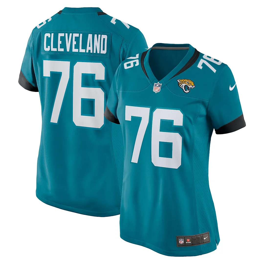 Zennovawear Ezra Cleveland Jacksonville Jaguars Women's Game Jersey - Teal