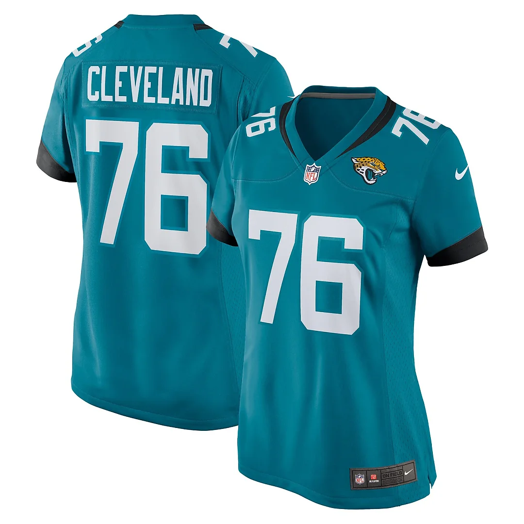 Zennovawear Ezra Cleveland Jacksonville Jaguars Women's Game Jersey - Teal