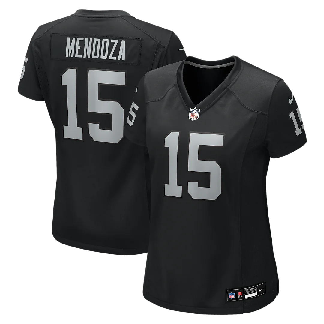 Zennovawear Fernando Mendoza Las Vegas Raiders Women's Team Game Player Jersey - Black