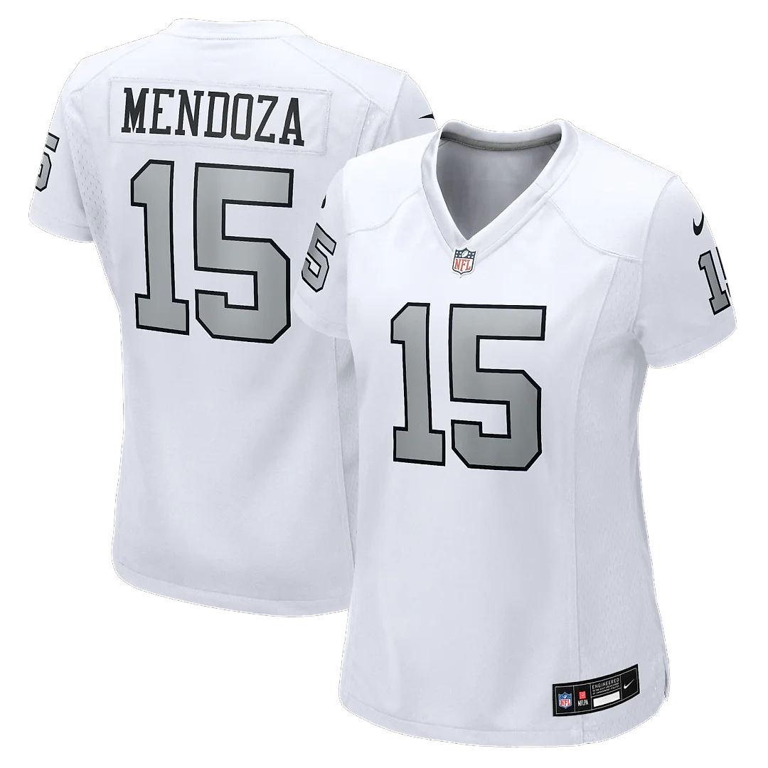 Zennovawear Fernando Mendoza Las Vegas Raiders Women's Alternate Game Jersey - White