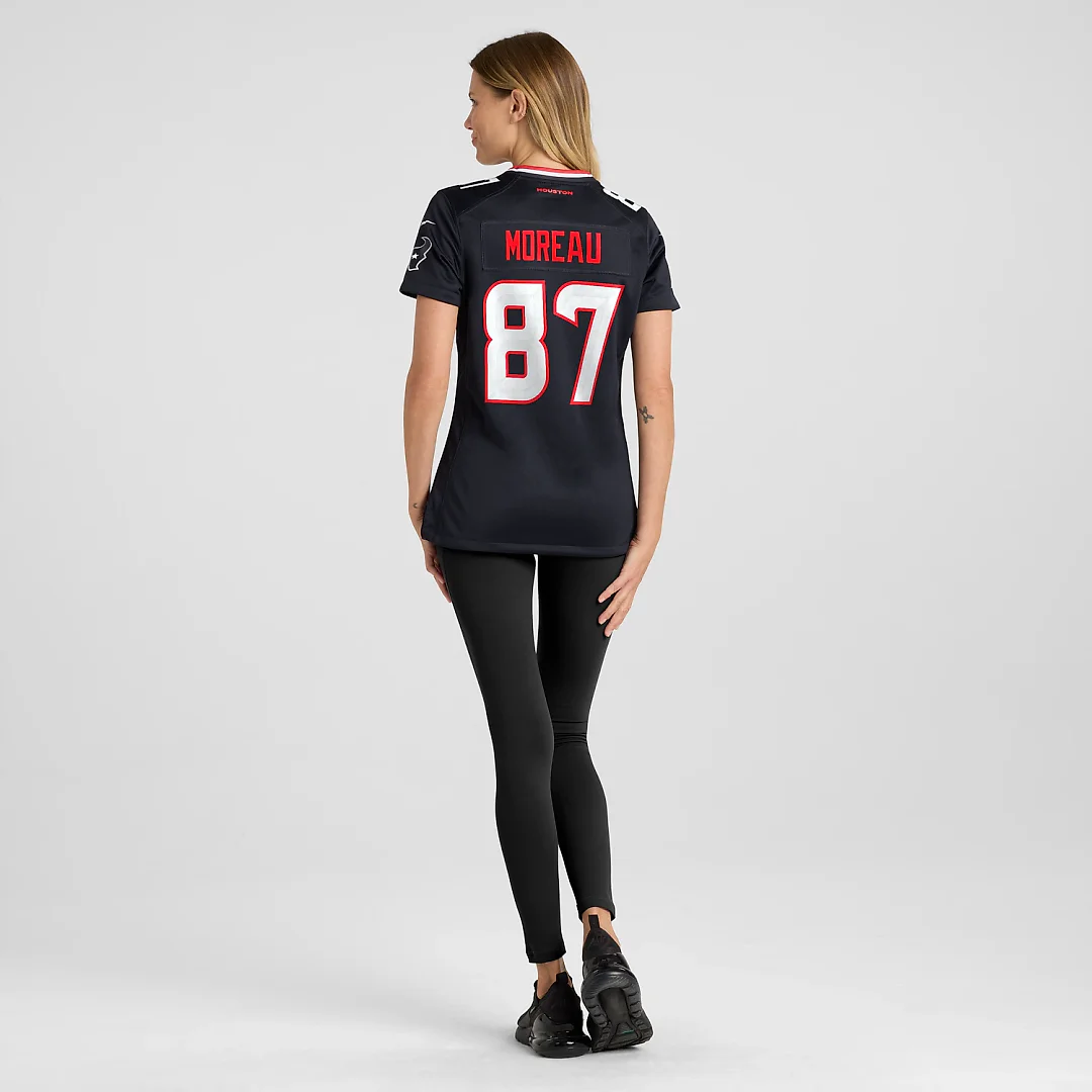 Zennovawear Foster Moreau Houston Texans Women's Team Game Jersey - Navy