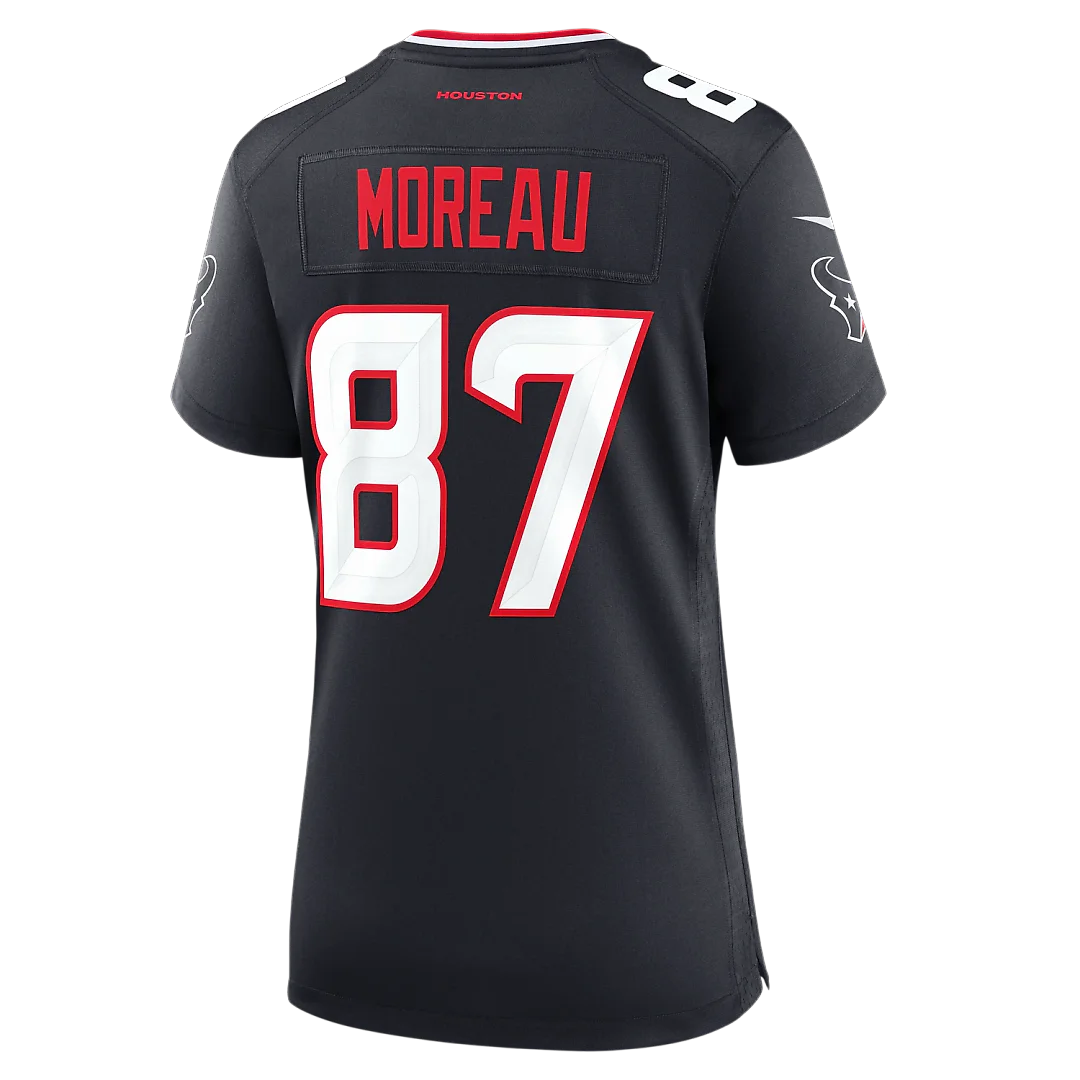 Zennovawear Foster Moreau Houston Texans Women's Team Game Jersey - Navy