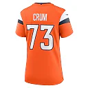 Zennovawear Frank Crum Denver Broncos Women's Team Game Jersey - Orange