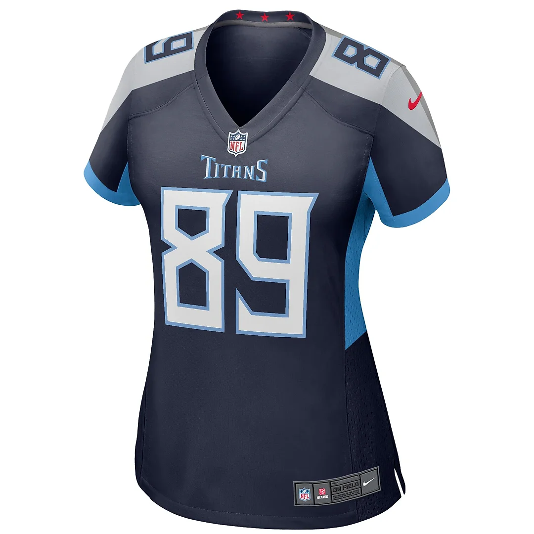 Zennovawear Frank Wycheck Tennessee Titans Women's Game Retired Player Jersey - Navy