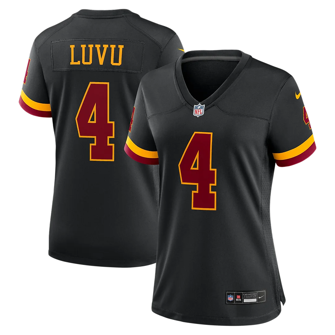 Zennovawear Frankie Luvu Washington Commanders Women's Hail Raiser Alternate Game Jersey - Black