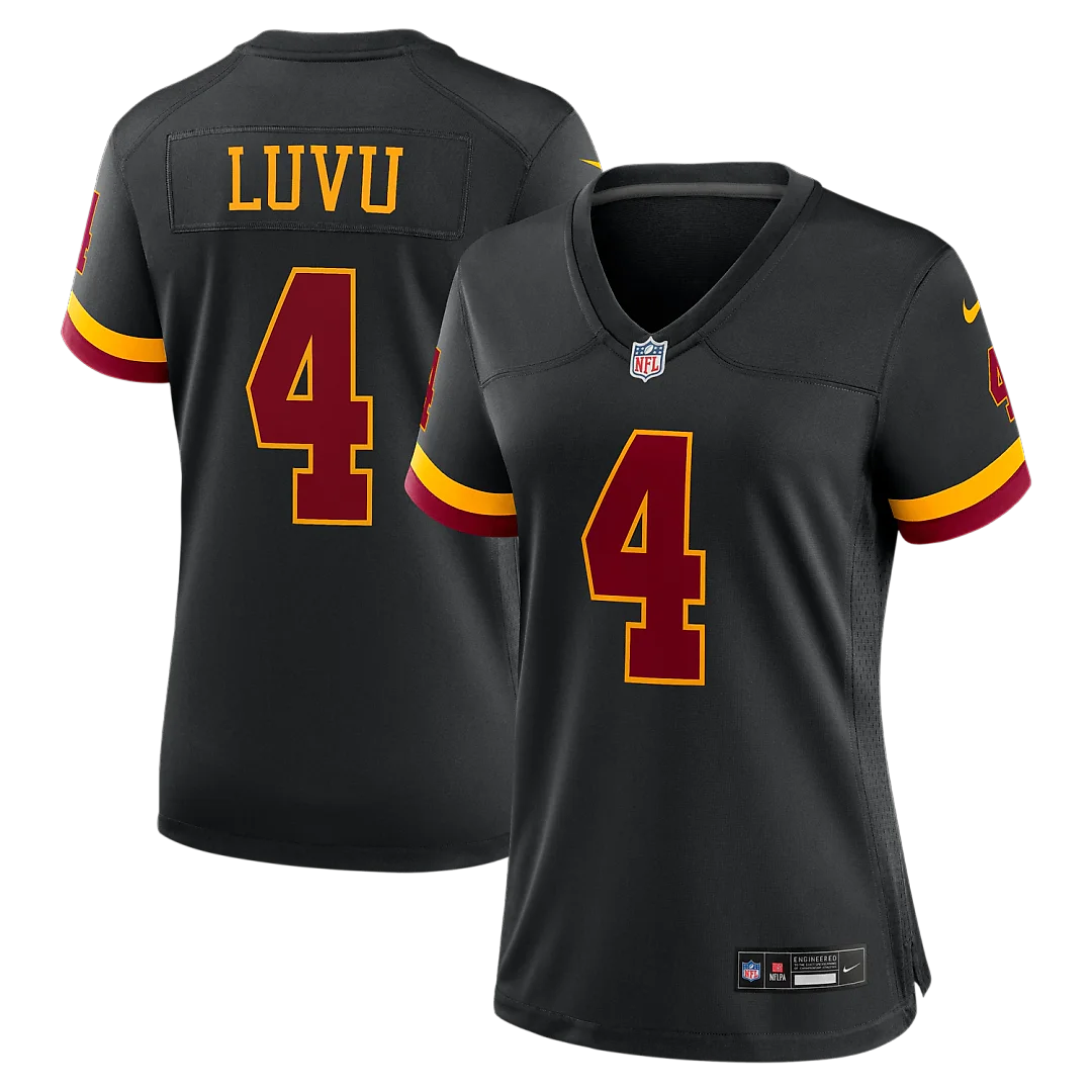 Zennovawear Frankie Luvu Washington Commanders Women's Hail Raiser Alternate Game Jersey - Black