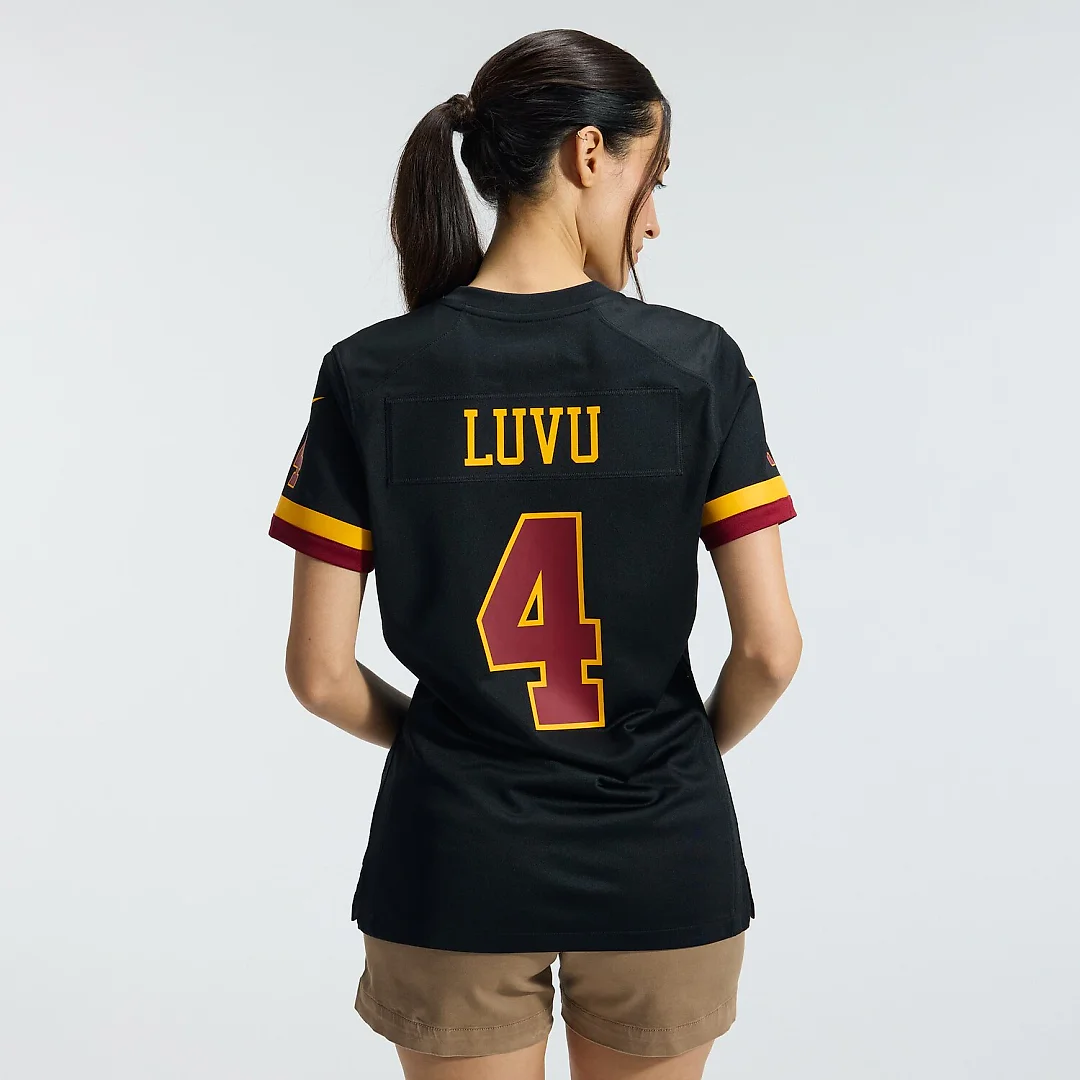 Zennovawear Frankie Luvu Washington Commanders Women's Hail Raiser Alternate Game Jersey - Black