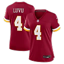 Zennovawear Frankie Luvu Washington Commanders Women's Game Jersey - Burgundy