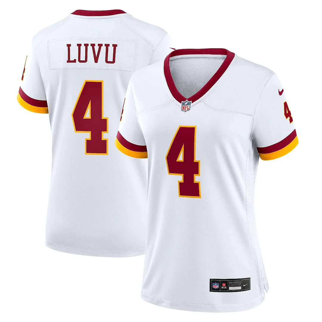 Zennovawear Frankie Luvu Washington Commanders Women's Game Super Bowl Era Jersey - White