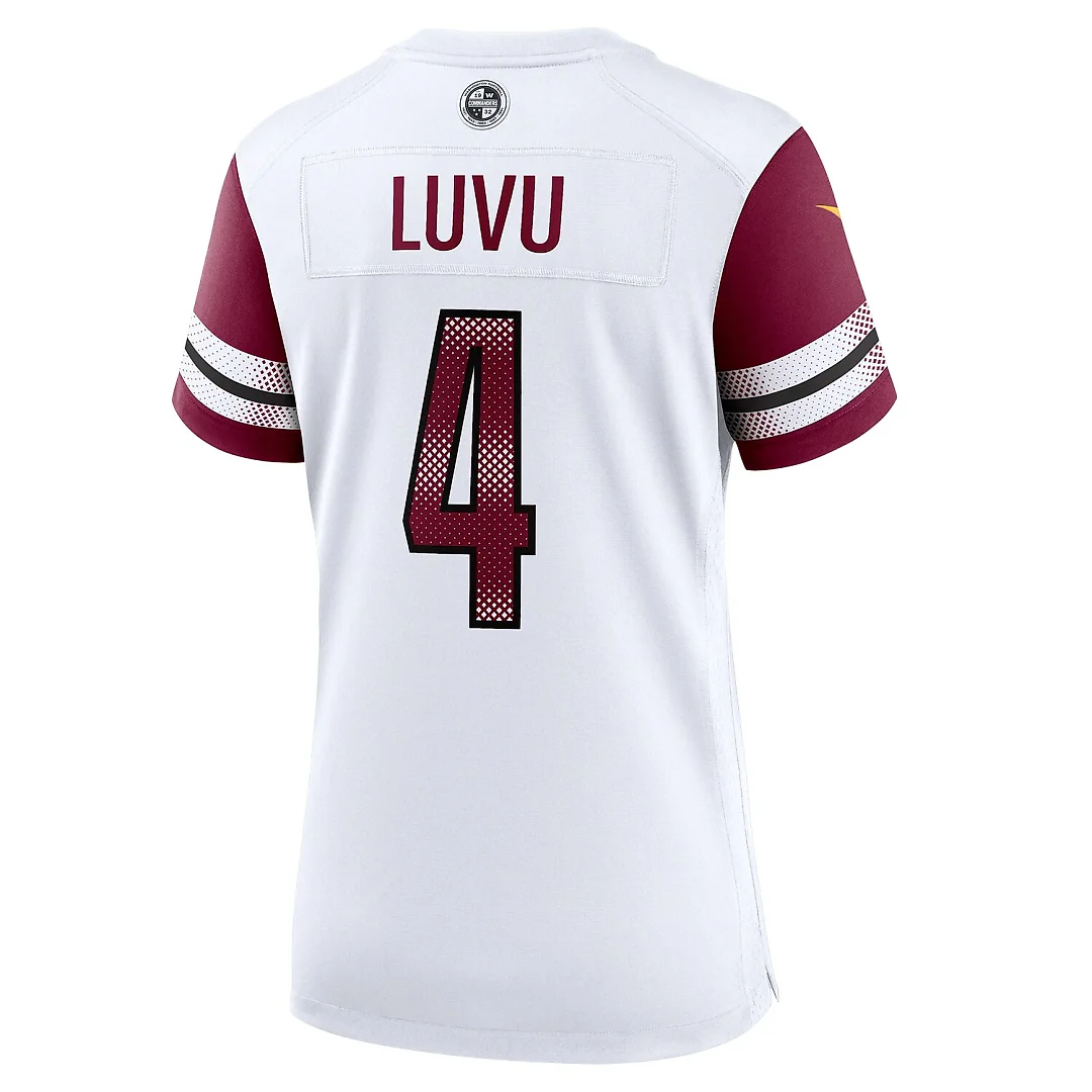 Zennovawear Frankie Luvu Washington Commanders Women's Game Jersey - White