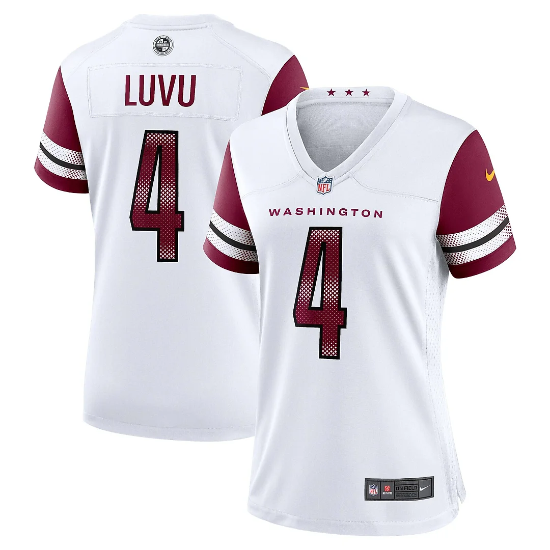 Zennovawear Frankie Luvu Washington Commanders Women's Game Jersey - White