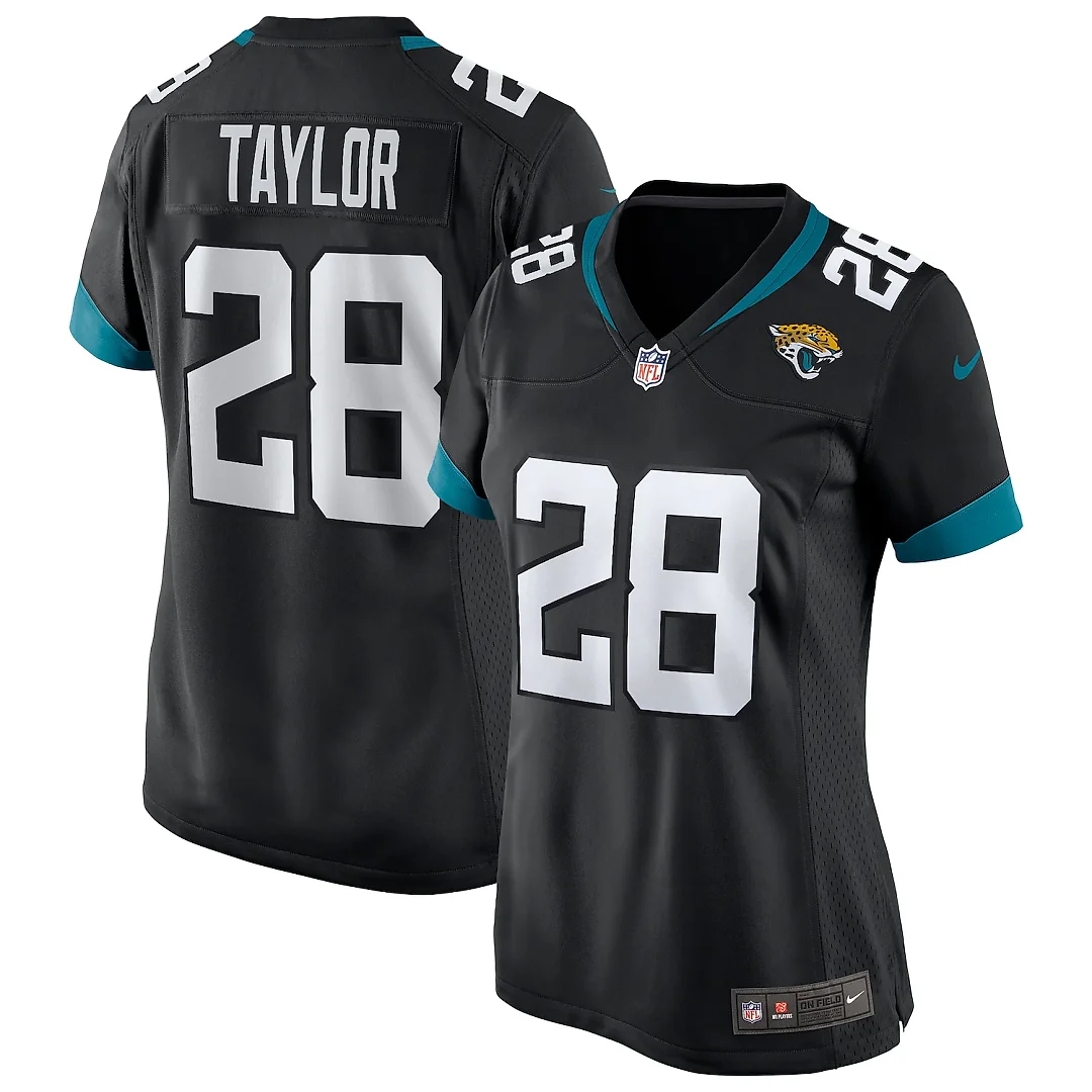 Zennovawear Fred Taylor Jacksonville Jaguars Women's Game Retired Player Jersey - Black