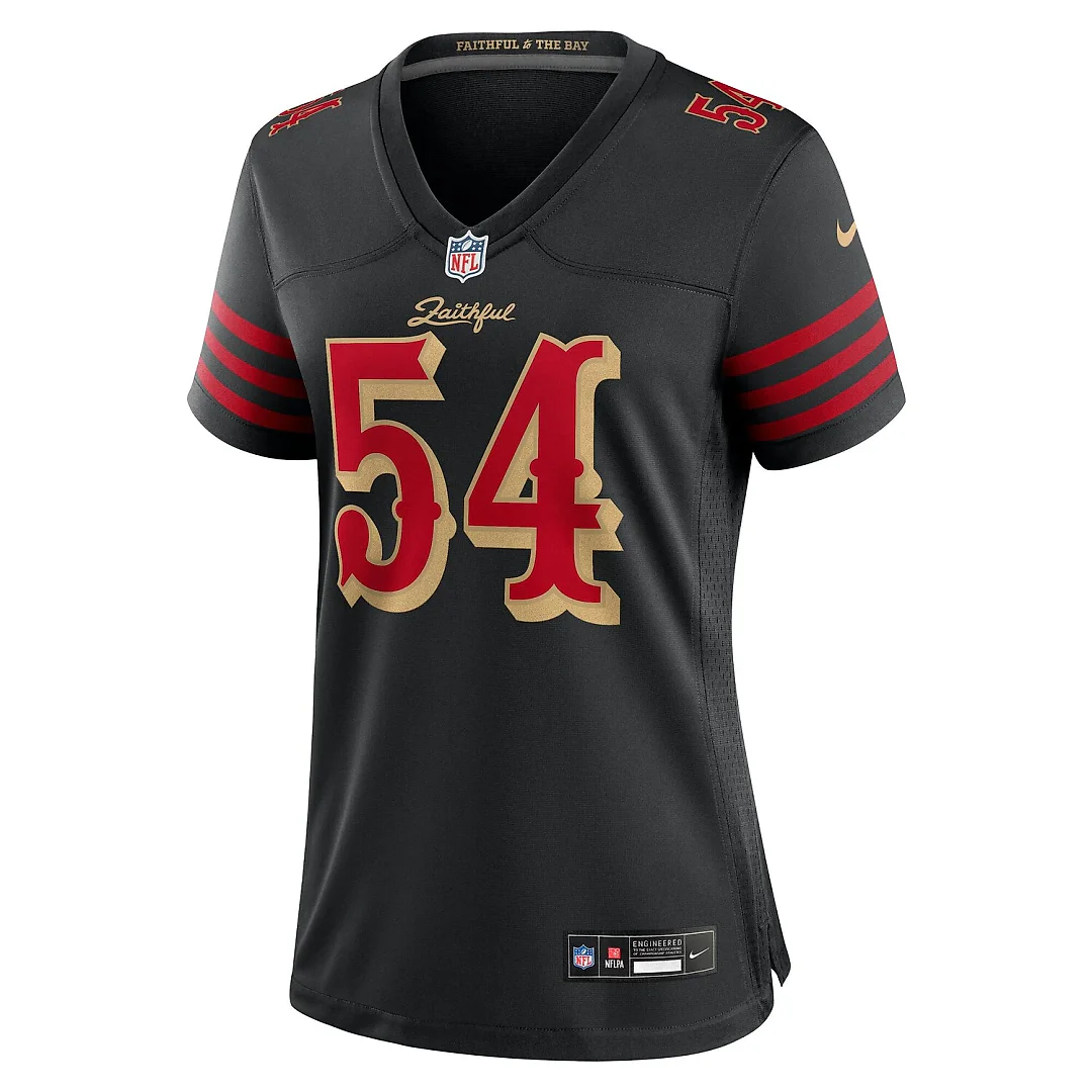 Zennovawear Fred Warner San Francisco 49ers Women's 2025 Rivalries Collection Game Jersey - Black