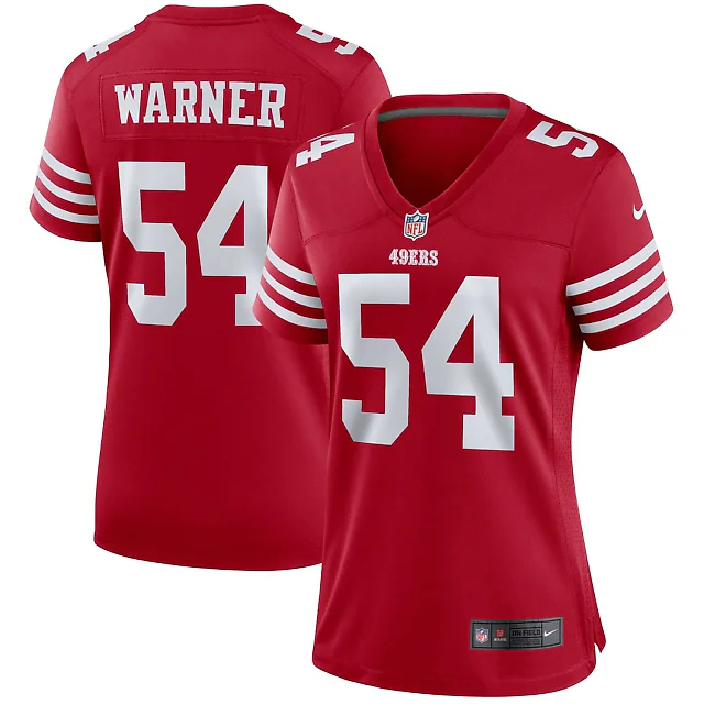Zennovawear Fred Warner San Francisco 49ers Women's Player Jersey - Scarlet