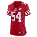 Zennovawear Fred Warner San Francisco 49ers Women's 80th Anniversary Game Jersey - Scarlet