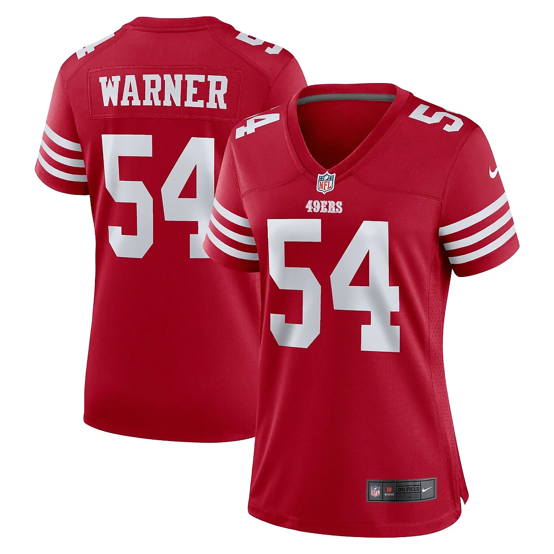 Zennovawear Fred Warner San Francisco 49ers Women's Game Player Jersey - Scarlet