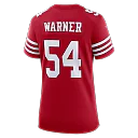 Zennovawear Fred Warner San Francisco 49ers Women's 80th Anniversary Game Jersey - Scarlet