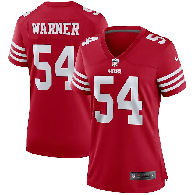 Zennovawear Fred Warner San Francisco 49ers Women's Player Jersey - Scarlet