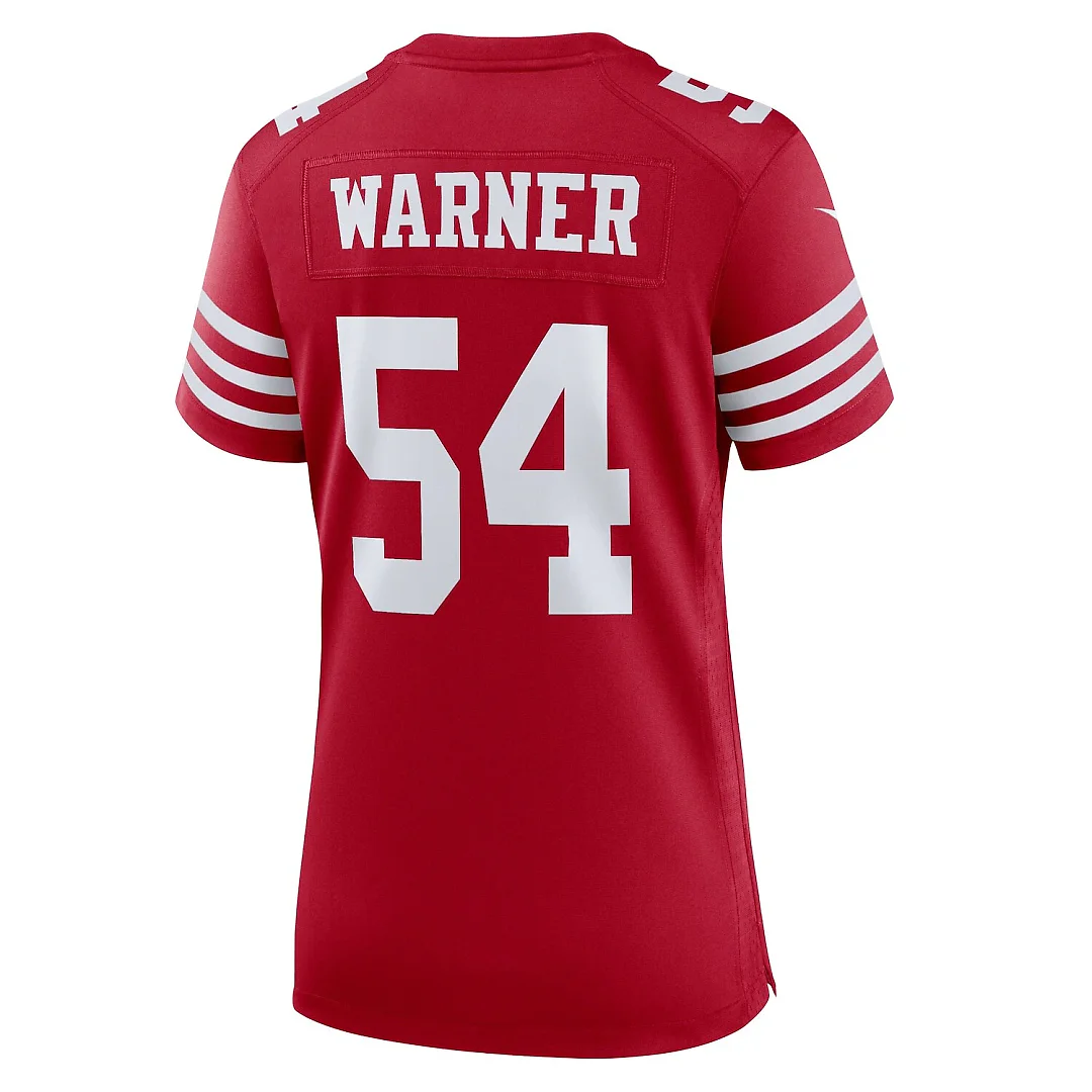 Zennovawear Fred Warner San Francisco 49ers Women's Game Player Jersey - Scarlet
