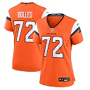 Zennovawear Garett Bolles Denver Broncos Women's Team Game Jersey - Orange