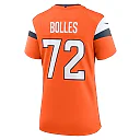 Zennovawear Garett Bolles Denver Broncos Women's Team Game Jersey - Orange